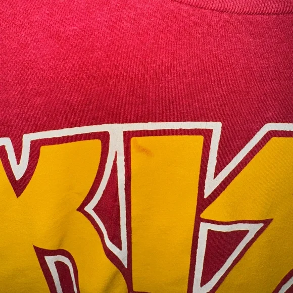 KISS mens Graphic T-Shirt - Red - Picture 2 of 3